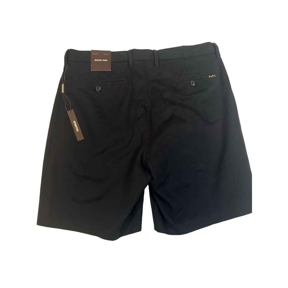 NWT - Michael Kors Men's Chino Shorts Black Stretch Size 32 MSRP: $98